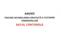 Intabularea gratuită a tuturor terenurilor din satul Fântânele