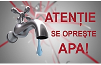 Sistare furnizare apă 25.03.2020 între orele 11:00 - 16:00