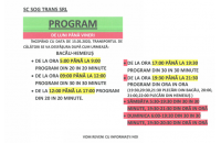 Programul trasportului de călători începând cu data de 15.05.2020